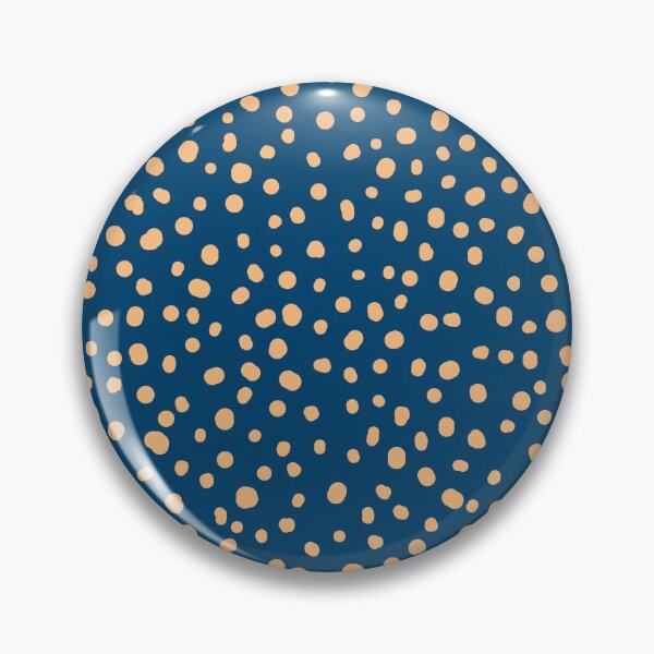 Item preview, Abstract dots, dalmatian, spotty pattern, dark blue and orange designed and sold by iclipart.