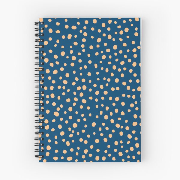 Item preview, Abstract dots, dalmatian, spotty pattern, dark blue and orange designed and sold by iclipart.