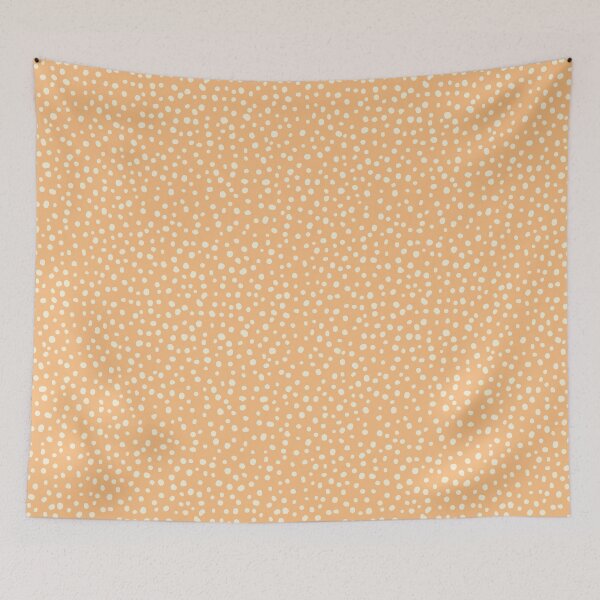 Item preview, Abstract dots, dalmatian, spotty pattern, cream and orange designed and sold by iclipart.