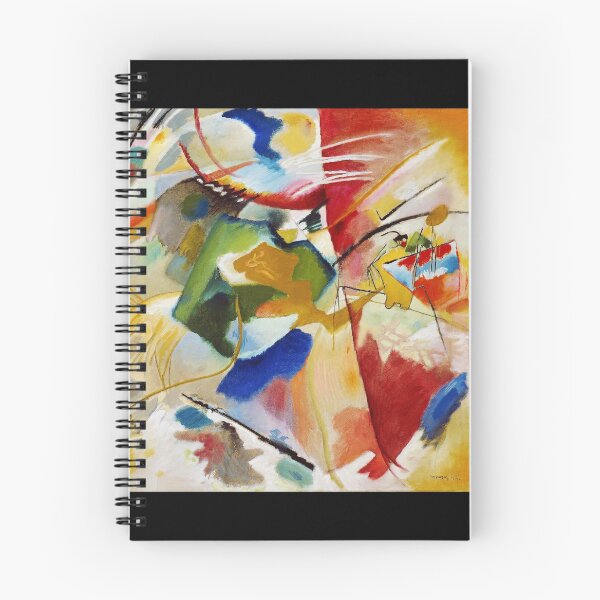 Aperçu de l'œuvre Abstrait Kandinsky - Peinture avec centre vert créée et vendue par SFTStudio.