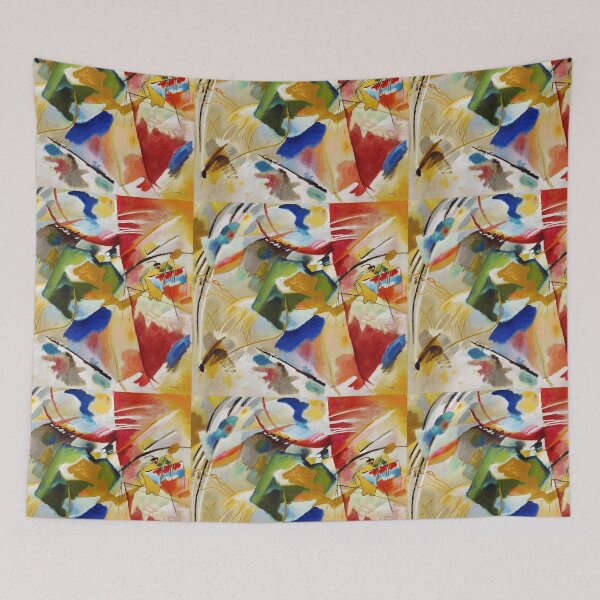 Item preview, Abstract Kandinsky  - Painting with Green Center designed and sold by SFTStudio.