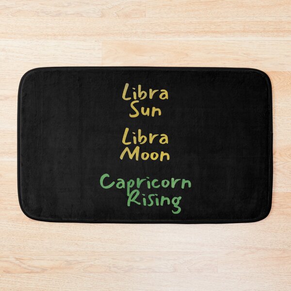 Item preview, Libra Sun Libra Moon Capricorn Rising Text designed and sold by leomooncreates.