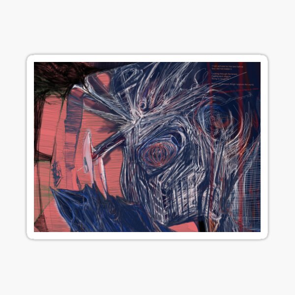 escapes traversing scapes Sticker