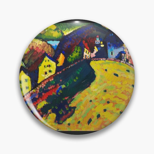 Item preview, Abstract Kandinsky Painting - Houses at Mernau designed and sold by SFTStudio.