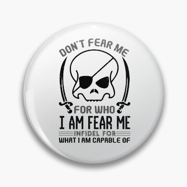 Item preview, Black Skeleton Skull Pirates Don't Fear Me designed and sold by teamph.