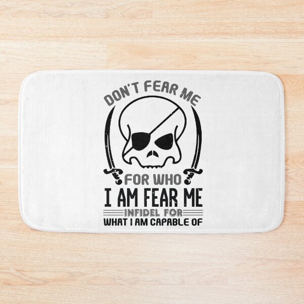 Item preview, Black Skeleton Skull Pirates Don't Fear Me designed and sold by teamph.