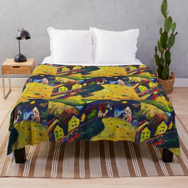 Item preview, Abstract Kandinsky Painting - Houses at Mernau designed and sold by SFTStudio.
