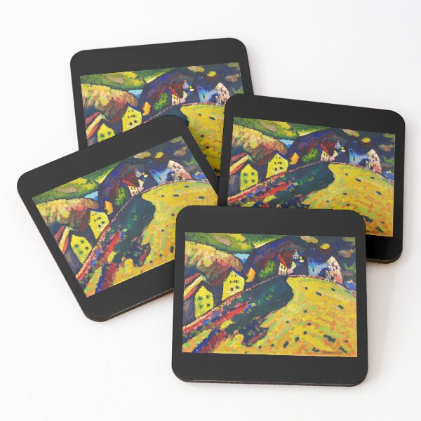 Item preview, Abstract Kandinsky Painting - Houses at Mernau designed and sold by SFTStudio.