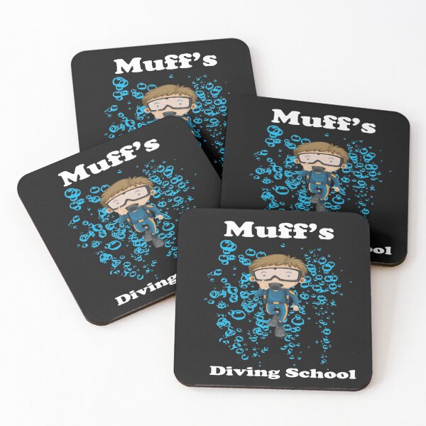Item preview, Muff's diving school tshirt:Funny,Cute designed and sold by Chaos Pixel Studio.