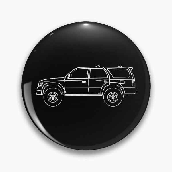 Item preview, 3rd gen 4runner Hilux surf white outline designed and sold by MandalaPics.