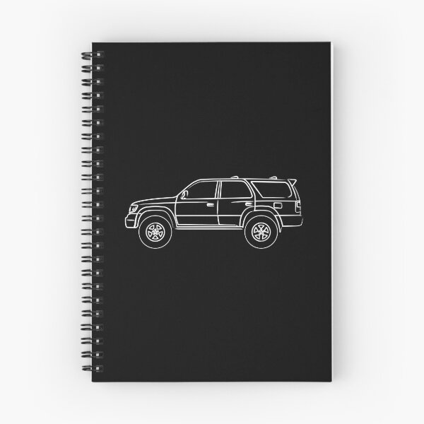 Artikelvorschau, 3. Generation 4Runner Hilux, Umriss in Surfweiß entworfen und verkauft von MandalaPics.