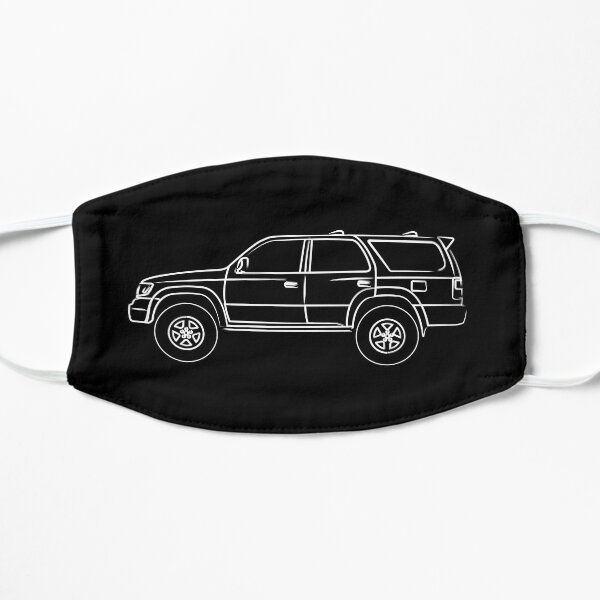 3rd gen 4runner Hilux surf white outline Flat Mask