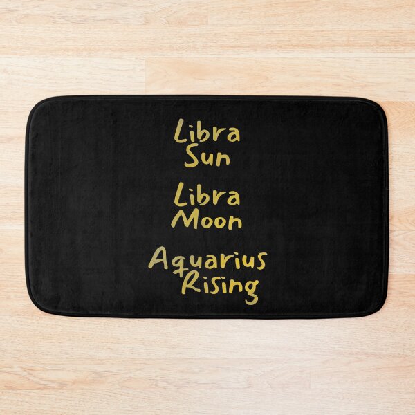 Item preview, Libra Sun Libra Moon Aquarius Rising Text designed and sold by leomooncreates.