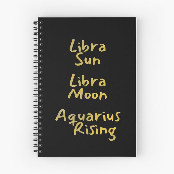 Item preview, Libra Sun Libra Moon Aquarius Rising Text designed and sold by leomooncreates.