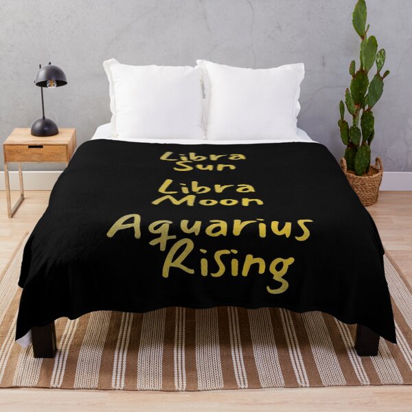 Item preview, Libra Sun Libra Moon Aquarius Rising Text designed and sold by leomooncreates.