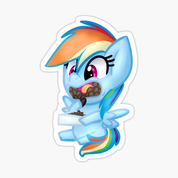 Rainbow Dash Hearts N Hooves Sticker By Lbrcloud Redbubble