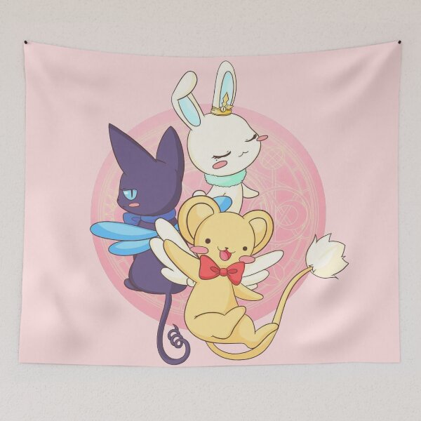 Artikelvorschau, CardCaptor Sakura Die drei Wächter Kero, Spinell, Momo entworfen und verkauft von PopsugarUnicorn.