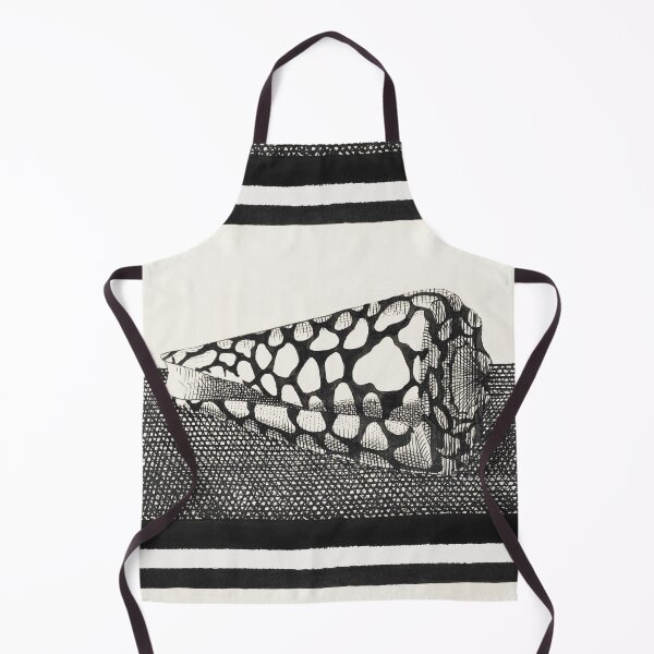 Item preview, Black and White Sea Shell (Schelp, naar links) designed and sold by SFTStudio.