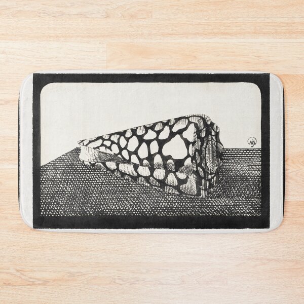 Item preview, Black and White Sea Shell (Schelp, naar links) designed and sold by SFTStudio.