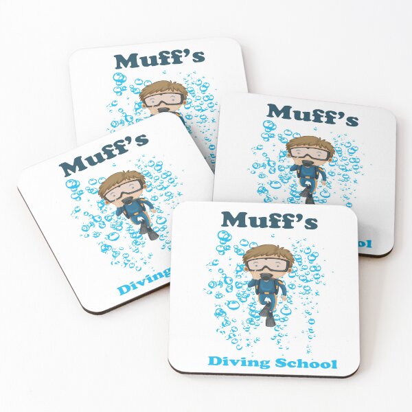 Item preview,  Muff's diving school tshirt:Funny,Cute designed and sold by Chaos Pixel Studio.