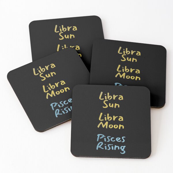 Item preview, Libra Sun Libra Moon Pisces Rising Text designed and sold by leomooncreates.