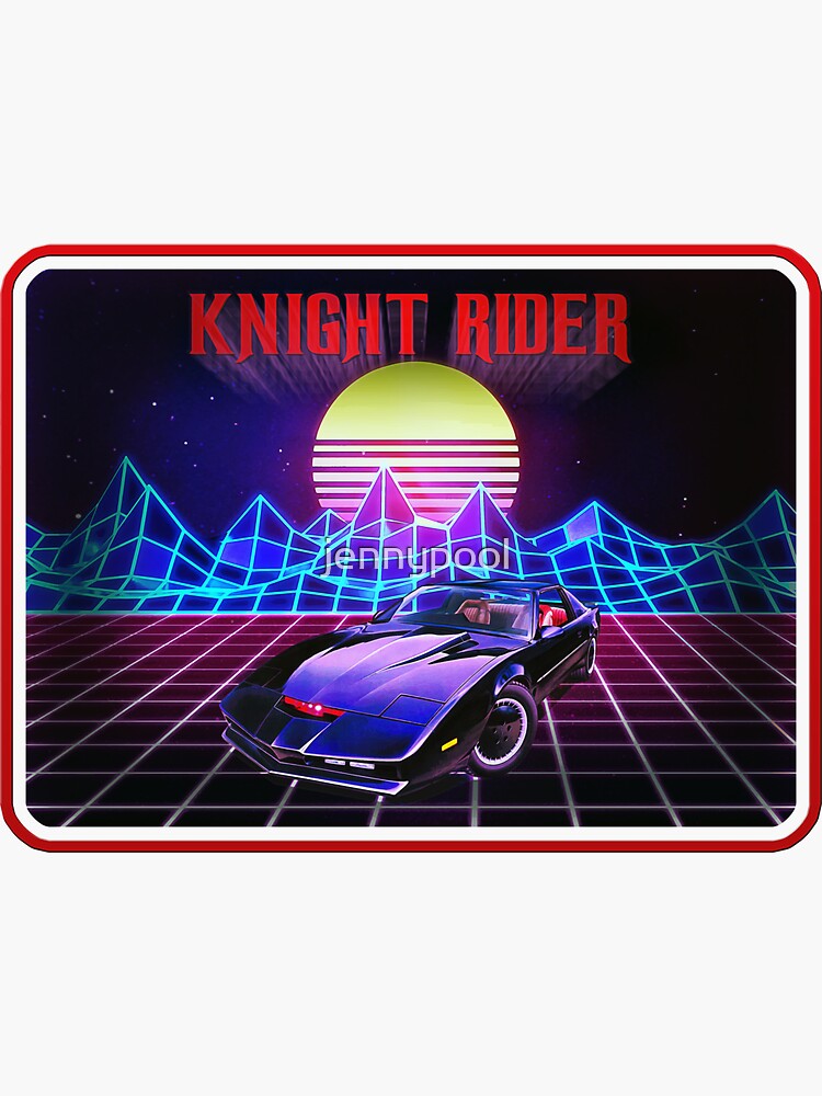 "Knight Rider - Vintage Art " Sticker by jennypool | Redbubble