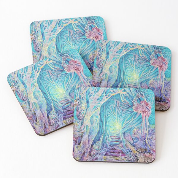 Item preview, Way, Blue abstract forest, Fantastic landscape, plant theme designed and sold by Анна Антонова.