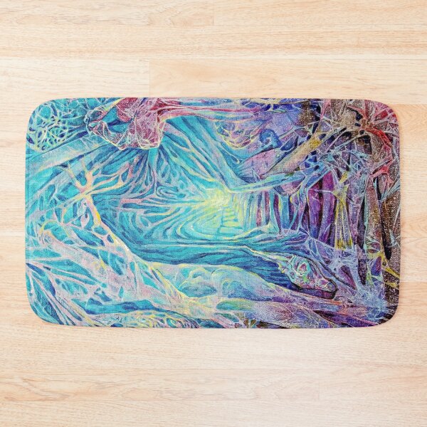 Item preview, Way, Blue abstract forest, Fantastic landscape, plant theme designed and sold by Анна Антонова.