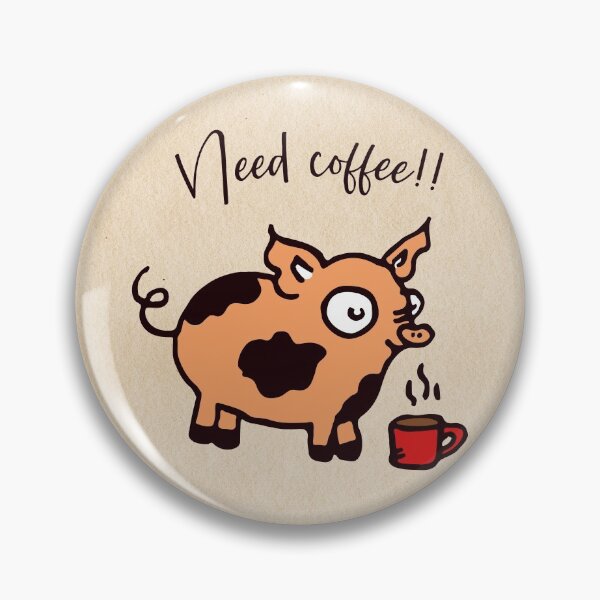Item preview, Piglet needs coffe so do I designed and sold by oktondiallatok.