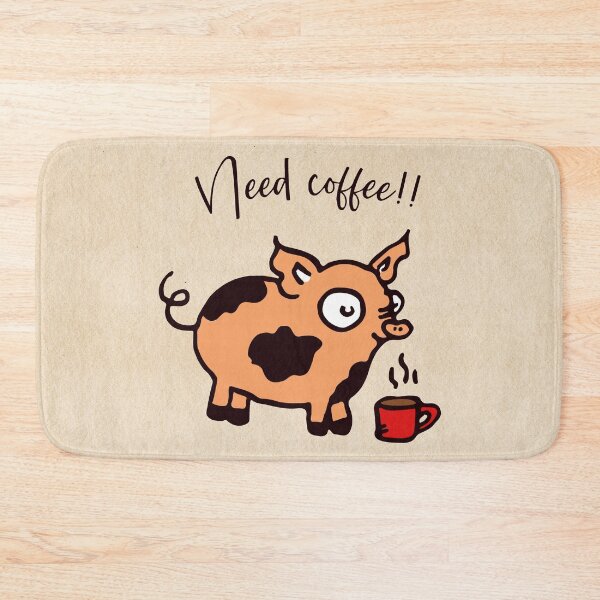 Item preview, Piglet needs coffe so do I designed and sold by oktondiallatok.