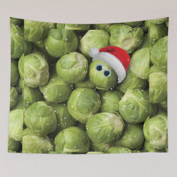 Item preview, Christmas Sprout With Santa Hat Print designed and sold by TopTrendNow.