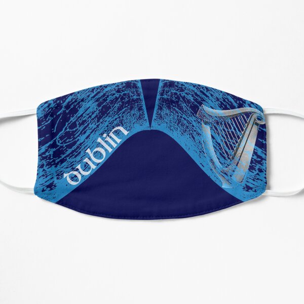 Dublin Ireland Irish Harp Design Flat Mask