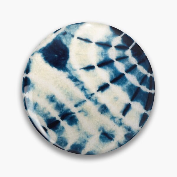 Item preview, Tie die - indigo, dark blue on white, diamonds. Traditional. designed and sold by JellyBeenzz.