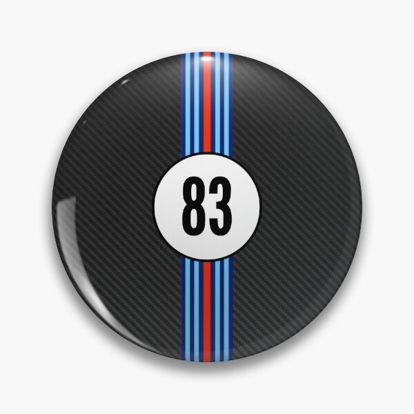Item preview, Martini Racing Number 83 Carbon Poster – Classic Stripes Art designed and sold by Road To Track.