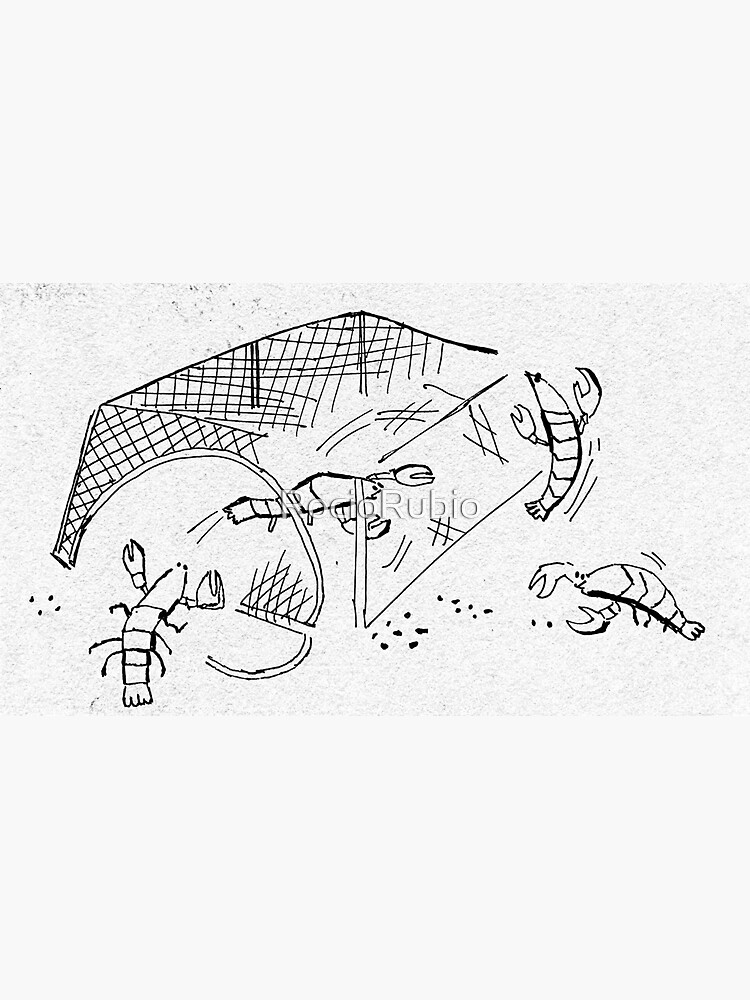 "Lobster trap B&W" Sticker by RocioRubio Redbubble
