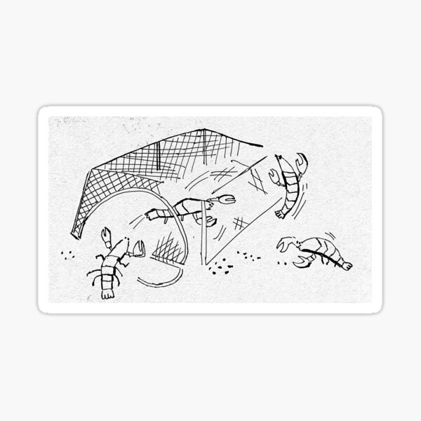 "Lobster trap B&W" Sticker by RocioRubio Redbubble