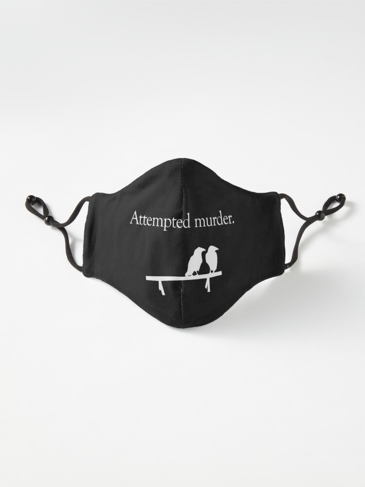 Alternate view of Attempted Murder (White design) Mask