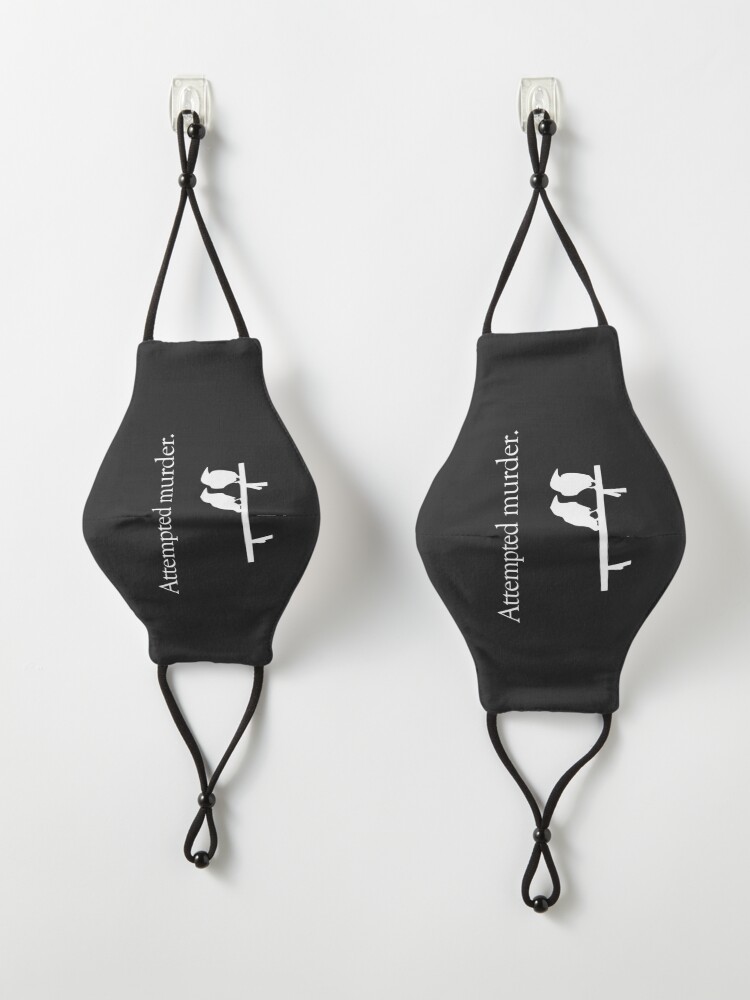Alternate view of Attempted Murder (White design) Mask
