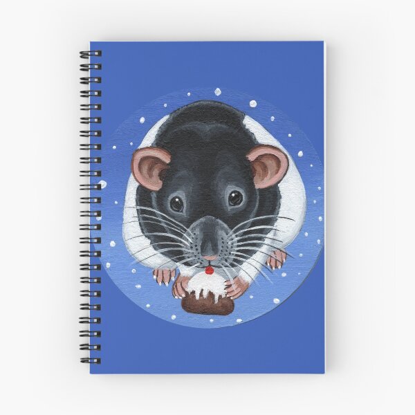 Item preview, Black Hooded Rat Christmas designed and sold by WolfySilver.