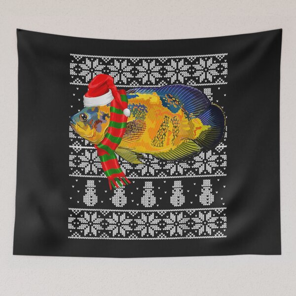 Item preview, Fish Xmas Santa Hat Oscars Ugly Christmas designed and sold by Bonifacio07.