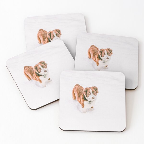 Item preview, Australian Shepherd in the snow designed and sold by BerryvineImage.