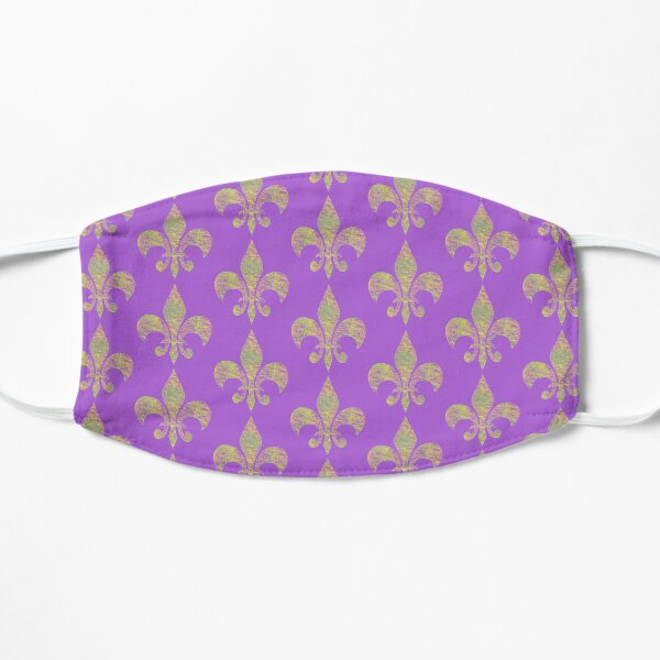 Mardi Gras Party Fleur de Lis Flat Mask