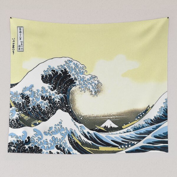 Item preview, Great wave off Kanagawa tapestries tapestry designed and sold by Mattingame.
