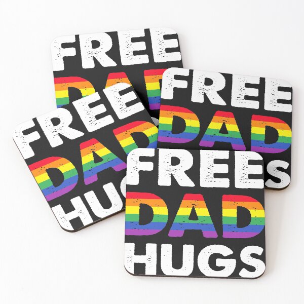 Item preview, Free Dad Hugs Lgbt Pride  designed and sold by TheWildStyle.