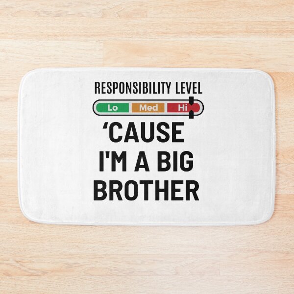 Item preview, Big brother responsibility  designed and sold by Zagach Letters.