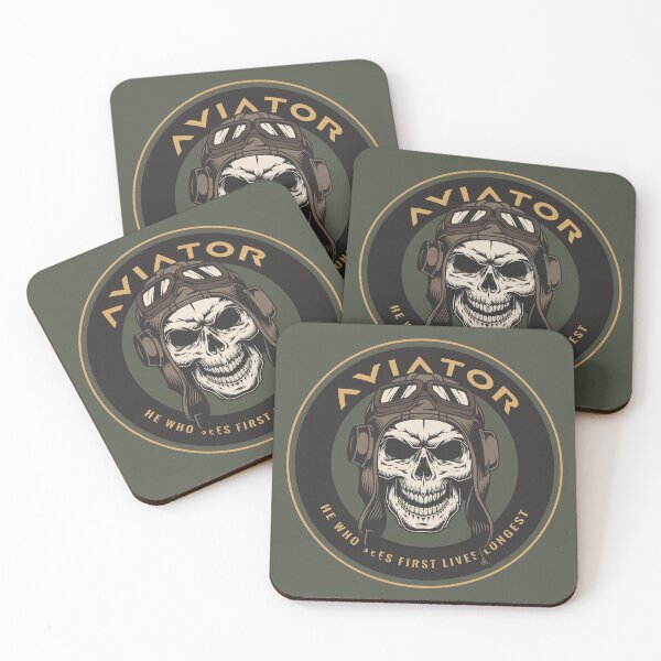 Item preview, Vintage Aviator Skull Fighter Pilot designed and sold by Rott515.