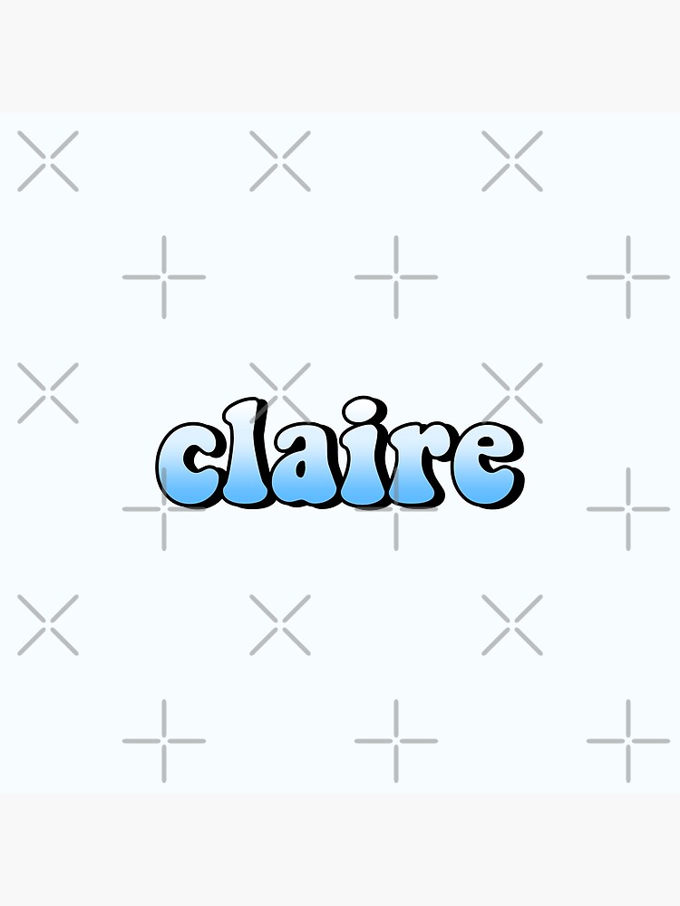 "aesthetic pastel blue gradient claire name" Poster by STAR10008 Redbubble