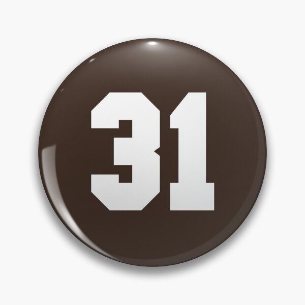 Item preview, 31 Number Cleveland Sports Thirty-One Brown Jersey designed and sold by HelloFromAja.