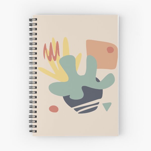 Item preview, Simple pattern minimal modern nature handrawn doodle with plants earth colors in flat colors designed and sold by ☀️ AestheticWave  ☀️.