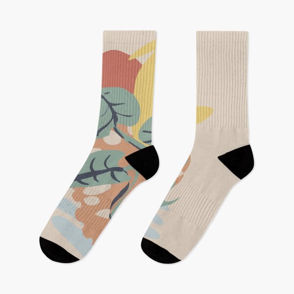 Item preview, Simple pattern minimal modern nature handrawn doodle with plants earth colors in flat colors designed and sold by ☀️ AestheticWave  ☀️.